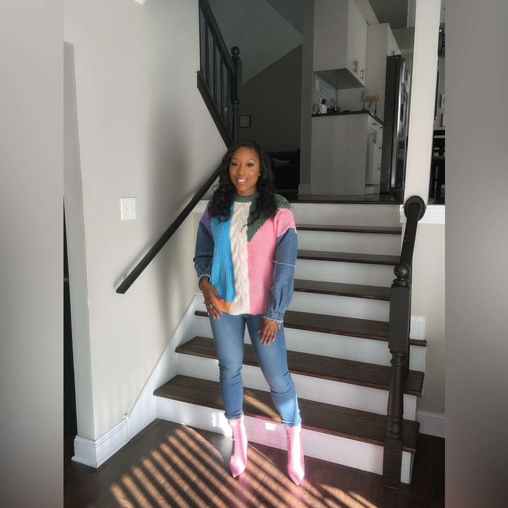 Color block sweater - Picture 2 of 5